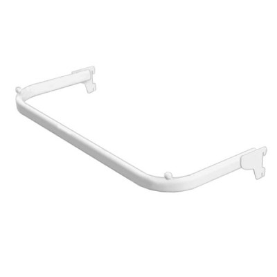 MW-2240B Вешало П-образное. L=600мм. Цвет: Белый матовый